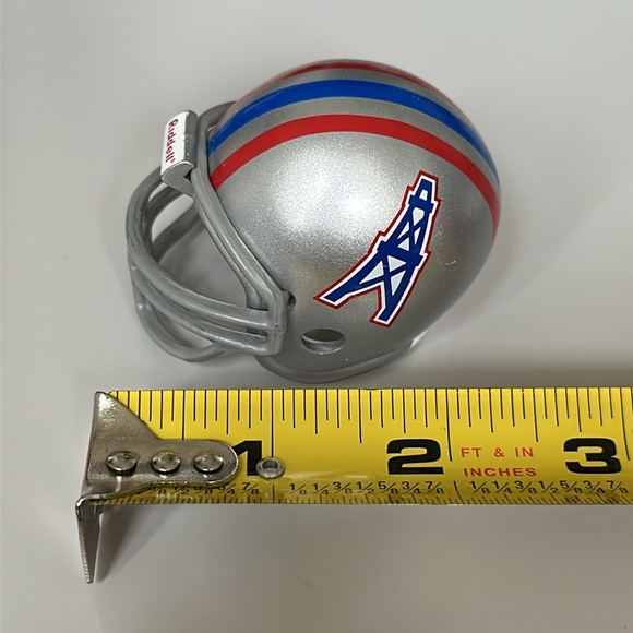 Houston Oilers NFL Vintage Pocket Pro Mini Riddell Football Helmet - Picture 4 of 6